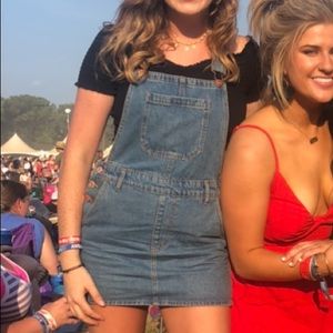 Overall dress WORN ONCE